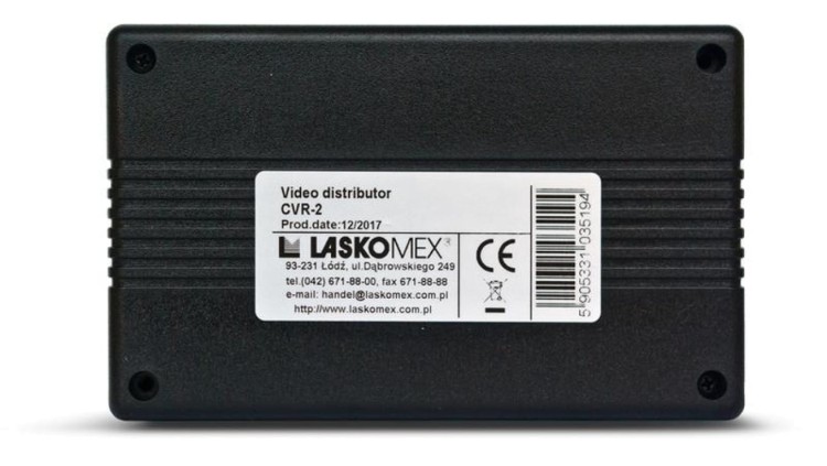 Laskomex CV-R2 CVR-2 Moduł rozdzielacza wideo do monitorów (obsługujący do 4 monitorów)