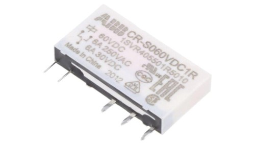 CR-S060VDC1R Przekaźnik miniaturowy, SPDT, Napięcie Cewki: 60VDC, CR-S, podstawka,THT