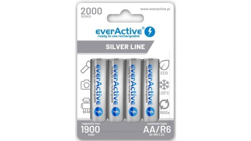 Akumulatorki R6 / AA Ni-MH everActive 2000mAh (box 4 szt.)