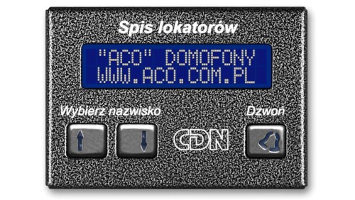 ACO CDN-230E GR Elektroniczny spis lokatorów grafit