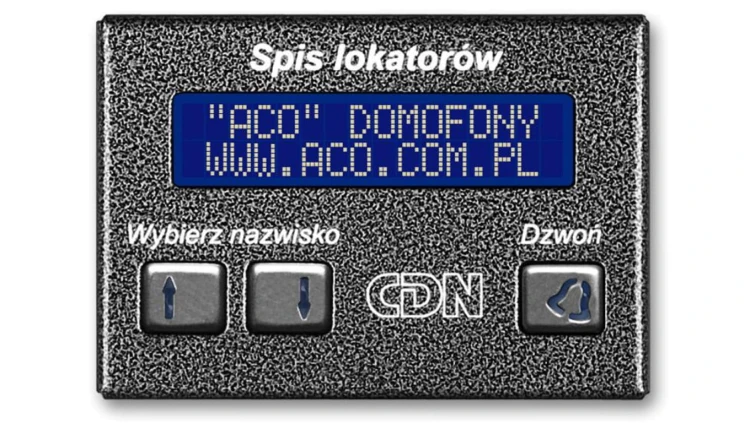 ACO CDN-230E GR Elektroniczny spis lokatorów grafit