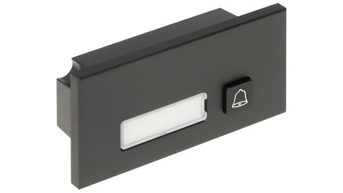 Moduł: 1 przycisk, anodyzowany panel z aluminium, IP65, IK07, przeznaczony dla serii VTO4202F-X, czarny, DAHUA