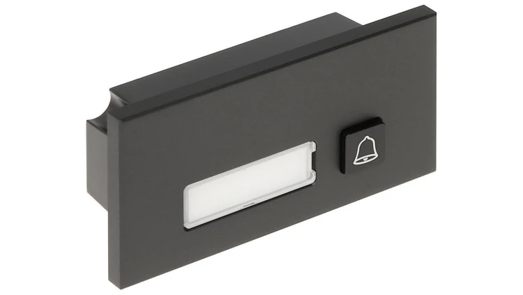 Moduł: 1 przycisk, anodyzowany panel z aluminium, IP65, IK07, przeznaczony dla serii VTO4202F-X, czarny, DAHUA