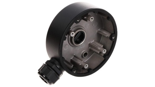 Puszka montażowa, materiał: stop aluminium, kolor: czarna,wymiary: O 120×37.2 mm, waga: 250g