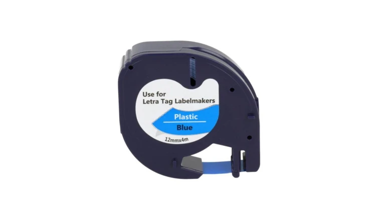 Taśma LT 59426 do drukarki DYMO 12mm 4m niebieska taśma czarny nadruk