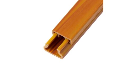 Listwa elektroinstalacyjna kanał kablowy MKE 15x25mm korytko z pokrywą AKS drewno jasne / 2 m /