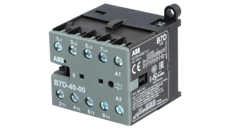 B7D-40-00-01 Stycznik 4-biegunowy, NO x4, 24VDC, 7A, na panel,na szynę DIN