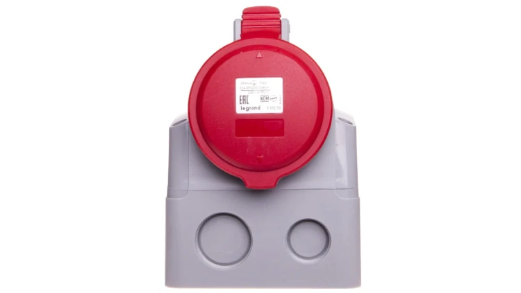 Gniazdo stałe 5P 32A 400V czerwone IP44 P17 TEMPRA PRO 555259