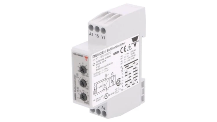 DMB51CM24 Przekaźnik czasowy, 0,1s÷100h, SPDT, 250VAC/5A,24VDC/5A, Szczelność: IP20