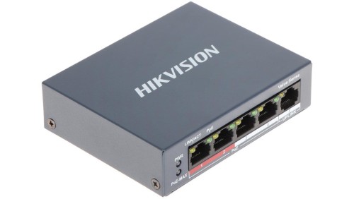 SWITCH POE DS-3E0105P-E/M(B) 4-PORTOWY Hikvision