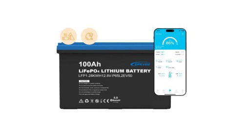 Akumulator Epever LiFePO4 12.8V 100Ah IP65 z matą grzewczą