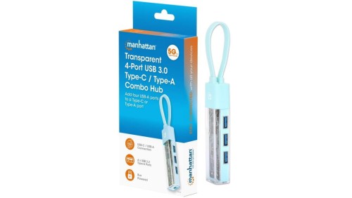 4-Portowy Hub USB 3.2 Gen1 Typ-A/C do 4x USB-A 3.0 181020