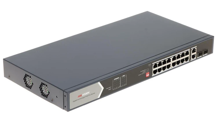 SWITCH POE DS-3E0520HP-E 16-PORTOWY SFP Hikvision