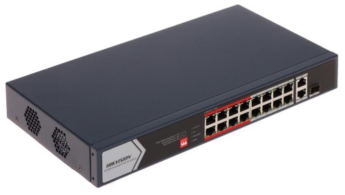 SWITCH POE DS-3E0318P-E/M(C) 16-PORTOWY SFP Hikvision