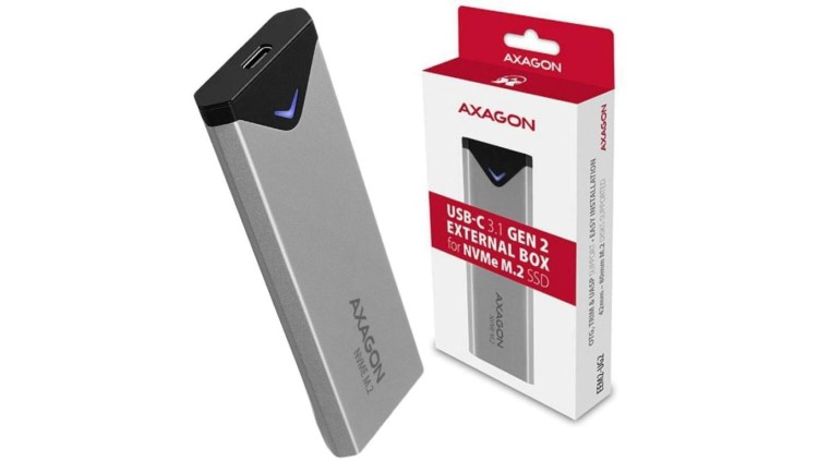 Obudowa dysku M.2 Axagon EEM2-UG2 USB-C 3.2 Gen 2 M.2 NVMe