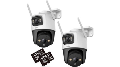 Zestaw 2 kamer IP IMOU Cruiser Dual 10MP (5MP + 5MP) z kartami pamięci 32GB