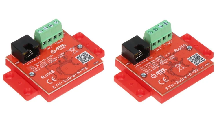ZESTAW KONWERTERÓW UTP / 2-WIRE DO TRANSMISJI LAN+POE ETH-2WIRE-A-SET KOMPLET 2 SZT ATTE