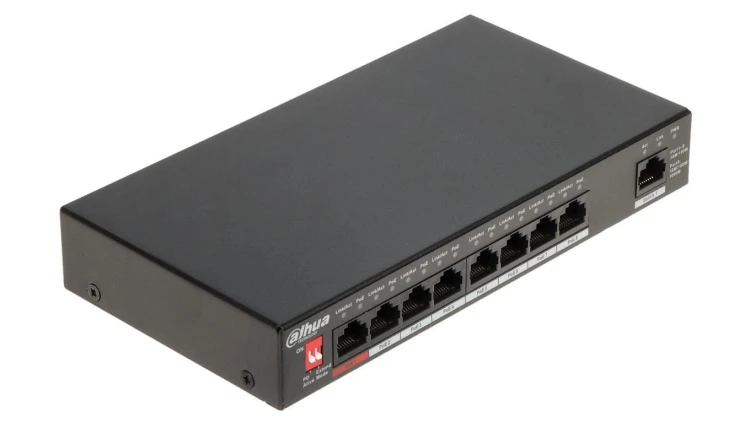 SWITCH POE PFS3009-8ET1GT-96-V2 8-PORTOWY DAHUA
