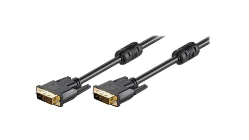 DVIMM241/15G Kabel DVI-D (24+1) wtyk,z obu stron 15m czarny