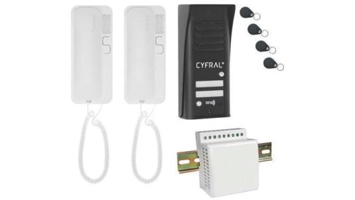 DOMOFON CYFRAL COSMO 2-LOKATORSKI CZARNY