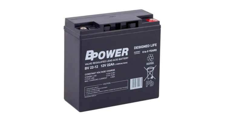 BPower Akumulator 12V BV 22Ah żywotność: 6-9 lat