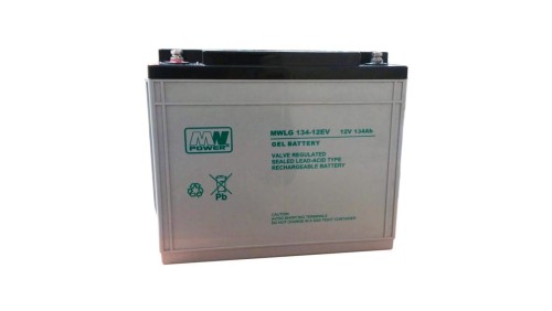 MW Power Akumulator 12V MWLG 134Ah żywotność: 12-15 lat