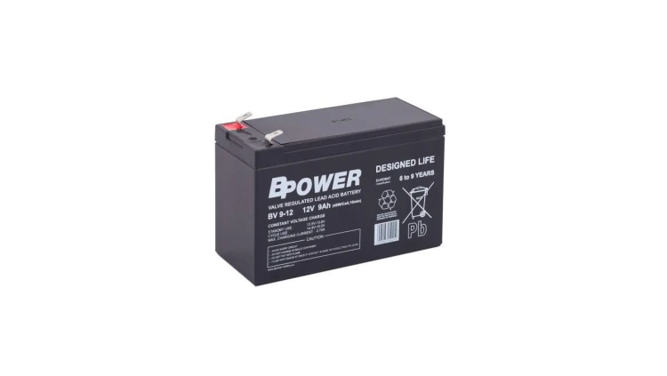 BPower Akumulator 12V BV 9Ah żywotność: 6-9 lat terminal T2