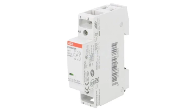 ESB20-20N-01 Stycznik 2-biegunowy instalacyjny, 20A, 24VAC,24VDC, NO x2