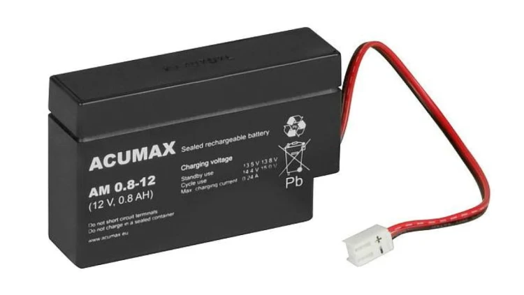 ACUMAX Akumulator 12V AM 0,8Ah żywotność: 6-9 lat