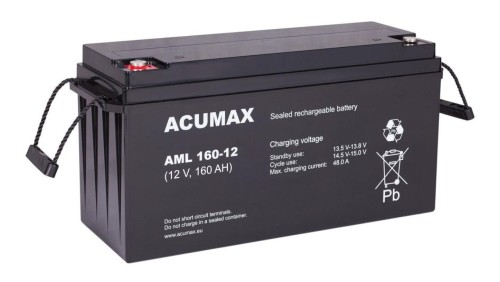 ACUMAX Akumulator 12V AML 160Ah żywotność: 10-12 lat