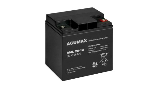 ACUMAX Akumulator 12V AML 28Ah żywotność: 10-12 lat