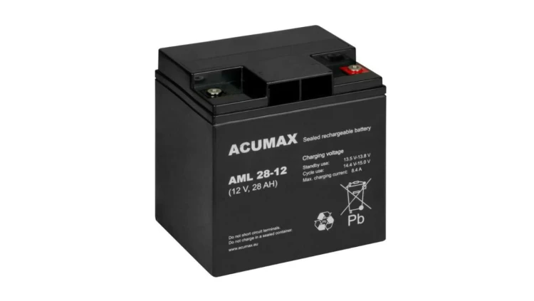 ACUMAX Akumulator 12V AML 28Ah żywotność: 10-12 lat