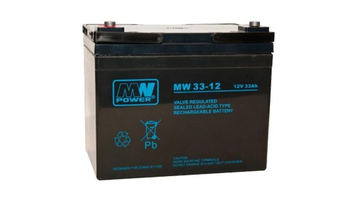 MW Power Akumulator 12V MW 33Ah żywotność: 6-9 lat