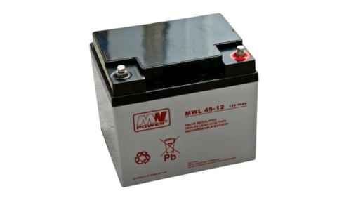 MW Power Akumulator 12V MWL 45Ah żywotność: 10-12 lat śruba M6