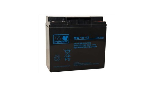 MW Power Akumulator 12V MW 18Ah żywotność: 6-9 lat śruba M5