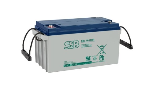 AKUMULATOR AGM SBL 12V-65Ah dla C20 o żywotności 15 lat