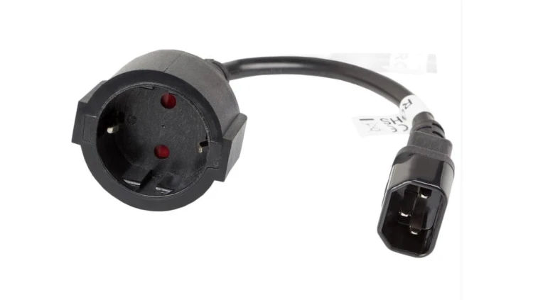 GT Networks Kabel przejściówka wtyk UPS C14 na 1x Schuko 0.15m