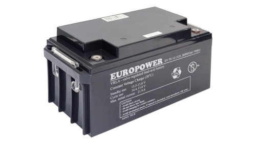 EUROPOWER Akumulator 12V EV 75Ah żywotność: 6-9 lat (o zwiększonej pojemności)