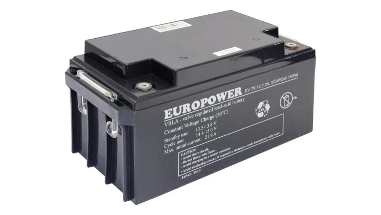 EUROPOWER Akumulator 12V EV 75Ah żywotność: 6-9 lat (o zwiększonej pojemności)