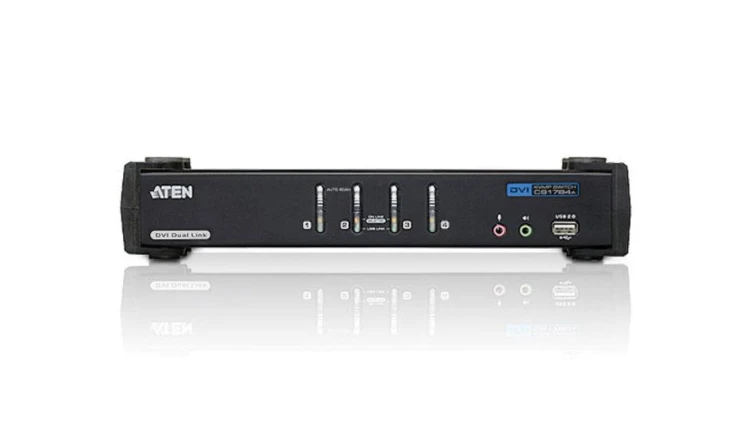 Aten Biurkowy przełącznik KVM 4 port USB DVI Audio Dual Link