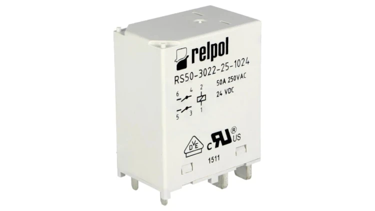 RS50-Z-24VDC Przekaźnik: elektromagnetyczny DPST-NO Ucewki: 24VDC 50A RS50