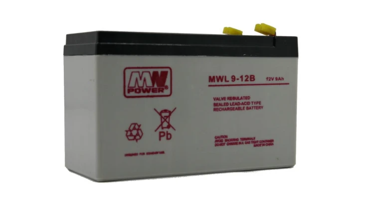 MW Power Akumulator 12V MWL 9Ah żywotność: 10-12 lat terminal T2