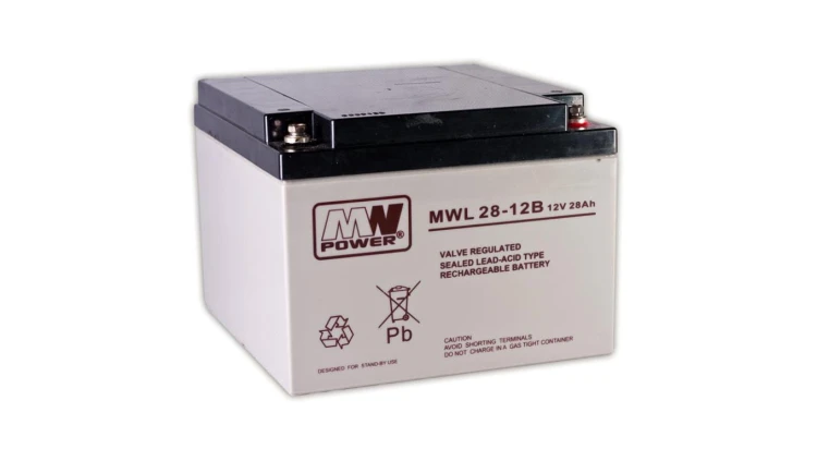 MW Power Akumulator 12V MWL 28Ah żywotność: 10-12 lat śruba M5