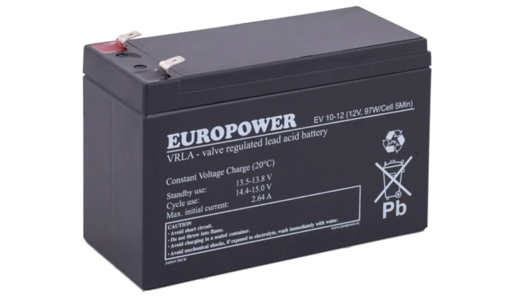 EUROPOWER Akumulator 12V EV 10Ah żywotność: 6-9 lat (o zwiększonej pojemności)
