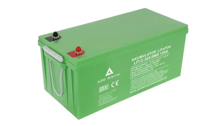 Akumulator LiFePO4 LP12-300 300Ah 12V 150A Bluetooth mata grzewcza