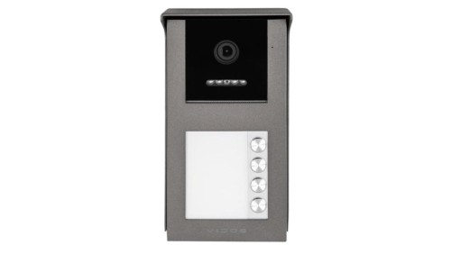 Stacja bramowa czterolokatorska z czytnikiem RFID, kamera Full HD, montaż natynkowy Vidos IPX S101-4