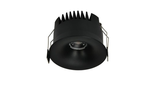 Oczko podtynkowe okrągłe Zyra czarne LED CCT o zakresie barw 3000K/4000K/6000K LP-1606/1RS BK Light Prestige