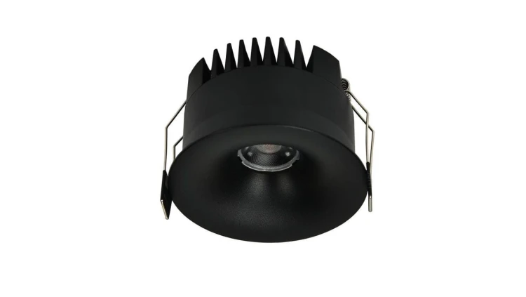 Oczko podtynkowe okrągłe Zyra czarne LED CCT o zakresie barw 3000K/4000K/6000K LP-1606/1RS BK Light Prestige