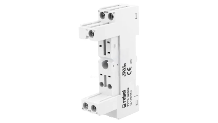 GZS92 Podstawka PIN: 5 12A 300VAC na panel,na szynę DIN -40...70C