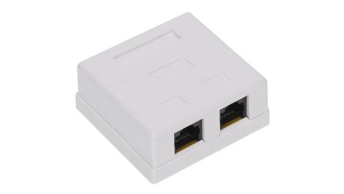 GNIAZDO KOŃCOWE RJ45-2G1/6 PODWÓJNE
